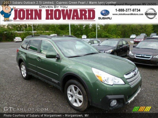 2013 Subaru Outback 2.5i Limited in Cypress Green Pearl