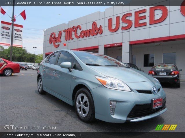 2012 Toyota Prius 3rd Gen Three Hybrid in Sea Glass Pearl