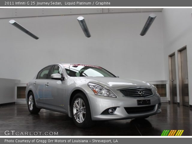 2011 Infiniti G 25 Journey Sedan in Liquid Platinum