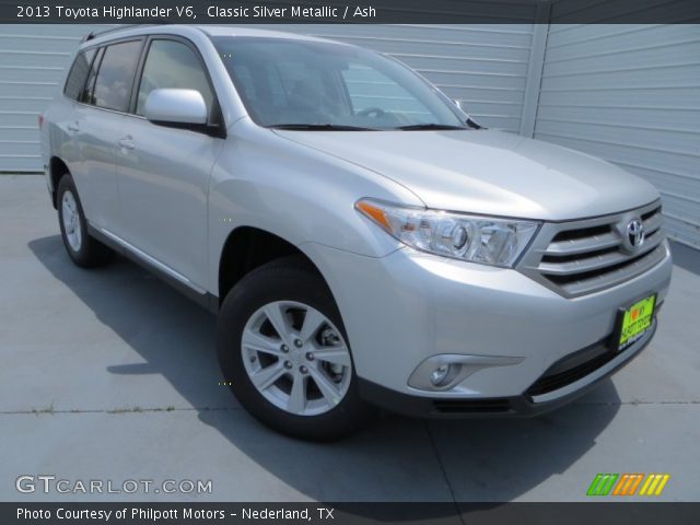 2013 Toyota Highlander V6 in Classic Silver Metallic