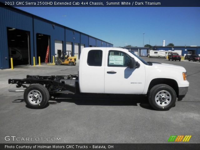 2013 GMC Sierra 2500HD Extended Cab 4x4 Chassis in Summit White