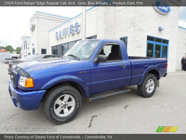 2004 Ford Ranger Edge Regular Cab 4x4 in Sonic Blue Metallic