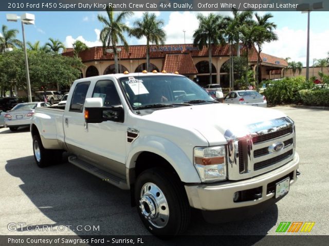 2010 Ford F450 Super Duty King Ranch Crew Cab 4x4 Dually in Oxford White