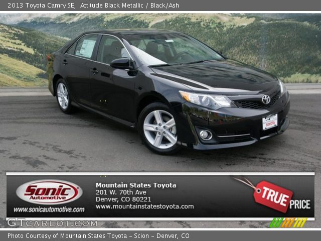 2013 Toyota Camry SE in Attitude Black Metallic