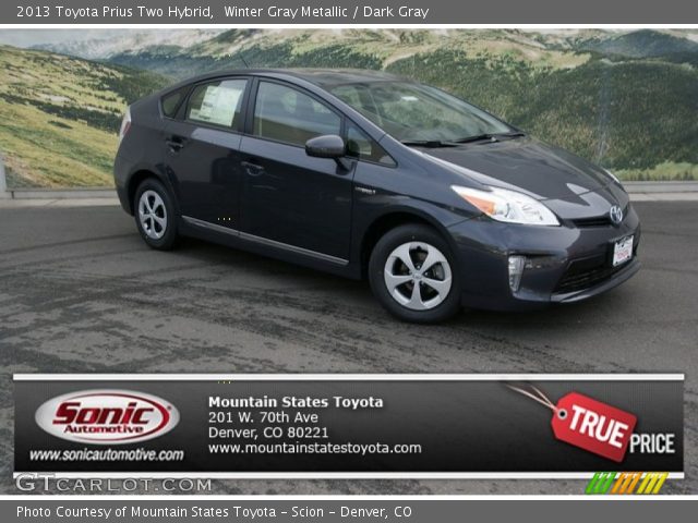 2013 Toyota Prius Two Hybrid in Winter Gray Metallic