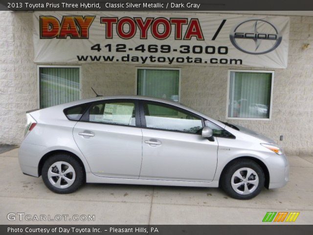 2013 Toyota Prius Three Hybrid in Classic Silver Metallic