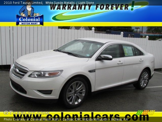 2010 Ford Taurus Limited in White Suede Metallic