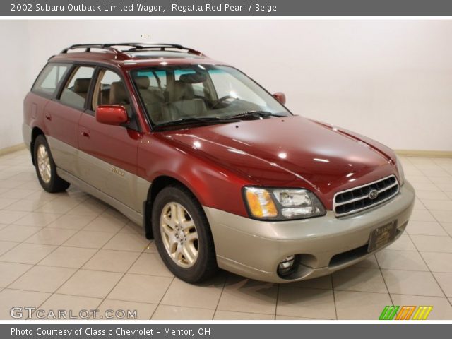 2002 Subaru Outback Limited Wagon in Regatta Red Pearl