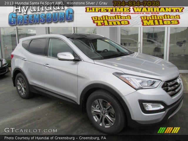 2013 Hyundai Santa Fe Sport AWD in Moonstone Silver