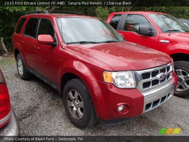 2010 Ford Escape Limited V6 4WD in Sangria Red Metallic