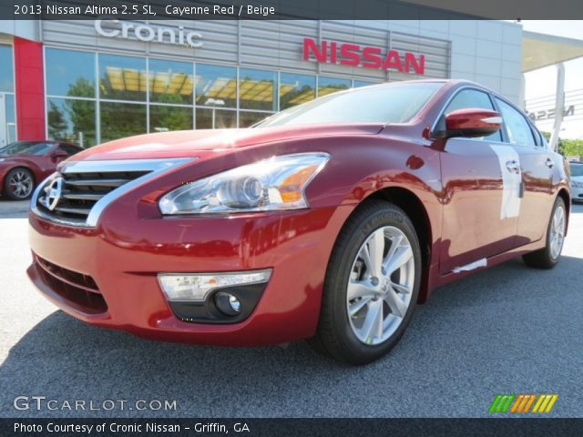 2013 Nissan Altima 2.5 SL in Cayenne Red