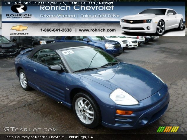 2003 Mitsubishi Eclipse Spyder GTS in Flash Blue Pearl