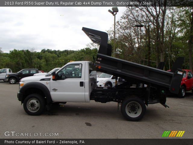 2013 Ford F550 Super Duty XL Regular Cab 4x4 Dump Truck in Oxford White