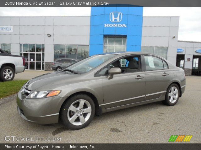 2008 Honda Civic EX Sedan in Galaxy Gray Metallic