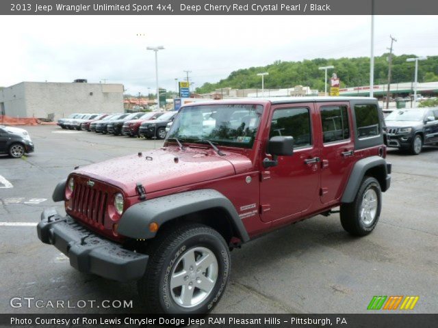 2013 Jeep Wrangler Unlimited Sport 4x4 in Deep Cherry Red Crystal Pearl