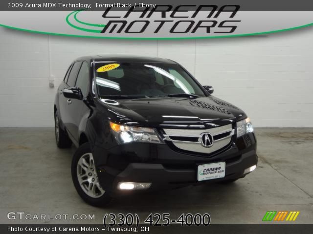 2009 Acura MDX Technology in Formal Black