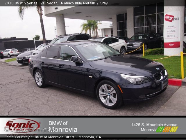 2010 BMW 5 Series 528i Sedan in Monaco Blue Metallic