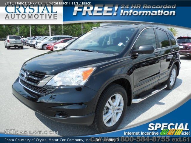 2011 Honda CR-V EX in Crystal Black Pearl