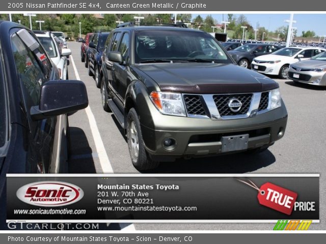 2005 Nissan Pathfinder SE 4x4 in Canteen Green Metallic