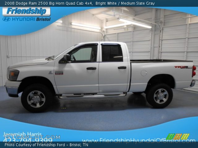 2008 Dodge Ram 2500 Big Horn Quad Cab 4x4 in Bright White