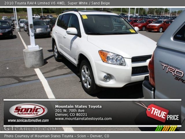 2010 Toyota RAV4 Limited V6 4WD in Super White