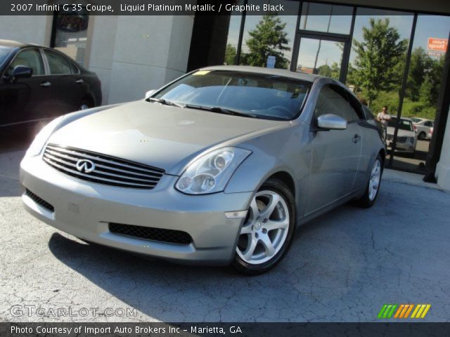 2007 Infiniti G 35 Coupe in Liquid Platinum Metallic