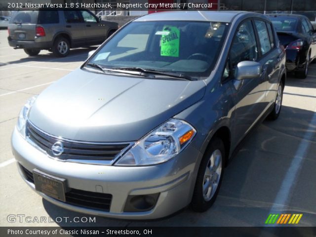 2012 Nissan Versa 1.8 S Hatchback in Magnetic Gray Metallic