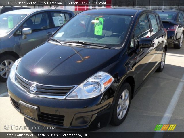 2012 Nissan Versa 1.8 S Hatchback in Super Black