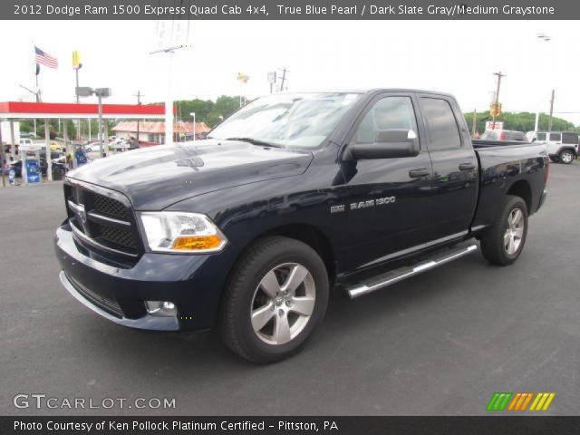 2012 Dodge Ram 1500 Express Quad Cab 4x4 in True Blue Pearl