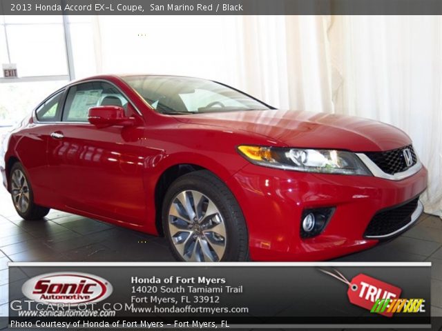 2013 Honda Accord EX-L Coupe in San Marino Red