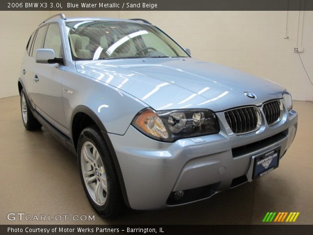 2006 BMW X3 3.0i in Blue Water Metallic