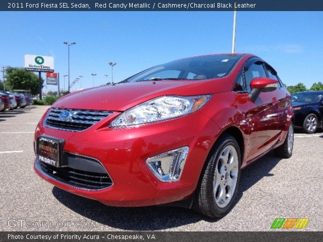 2011 Ford Fiesta SEL Sedan in Red Candy Metallic