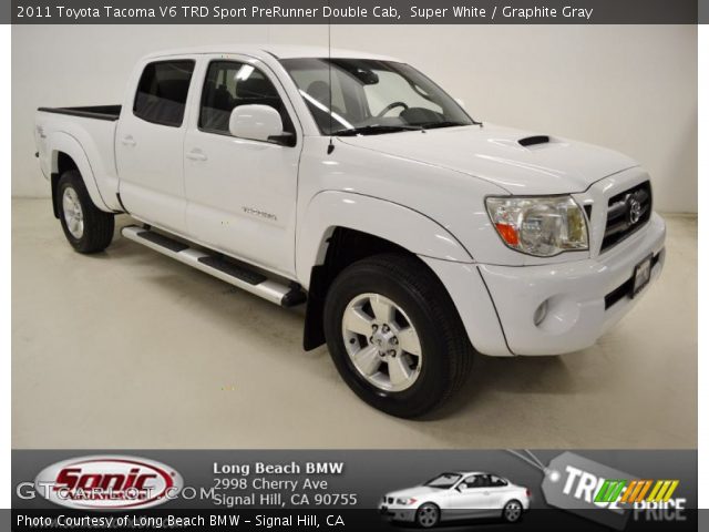 2011 Toyota Tacoma V6 TRD Sport PreRunner Double Cab in Super White