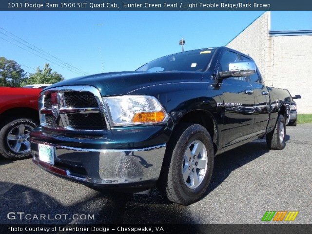 2011 Dodge Ram 1500 SLT Quad Cab in Hunter Green Pearl