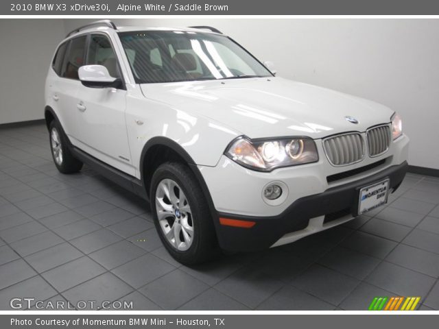 2010 BMW X3 xDrive30i in Alpine White