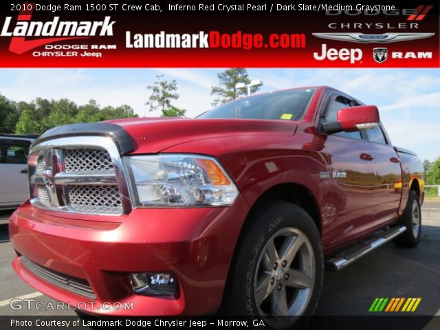 2010 Dodge Ram 1500 ST Crew Cab in Inferno Red Crystal Pearl