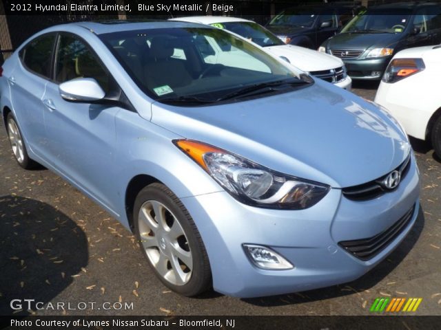 2012 Hyundai Elantra Limited in Blue Sky Metallic