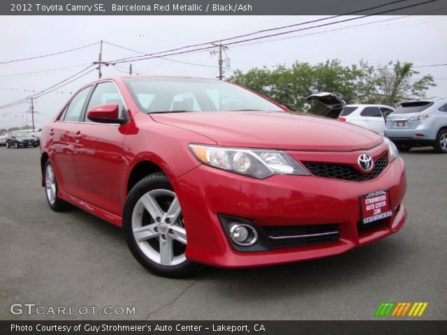 2012 Toyota Camry SE in Barcelona Red Metallic