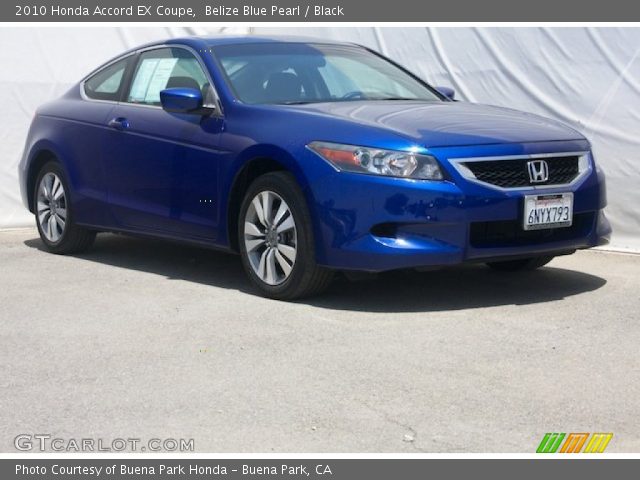2010 Honda Accord EX Coupe in Belize Blue Pearl