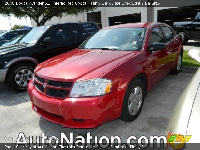 2008 Dodge Avenger SE in Inferno Red Crystal Pearl