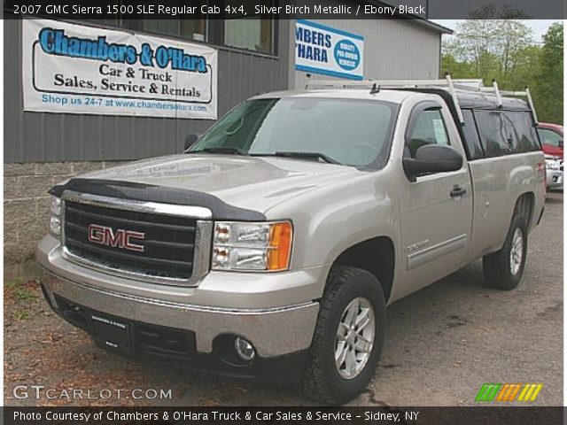 2007 GMC Sierra 1500 SLE Regular Cab 4x4 in Silver Birch Metallic