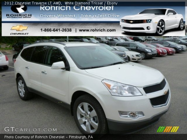 2012 Chevrolet Traverse LT AWD in White Diamond Tricoat