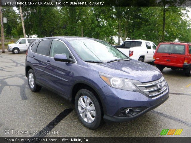 2013 Honda CR-V EX AWD in Twilight Blue Metallic