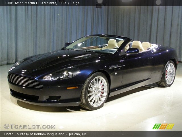 2006 Aston Martin Db9 Volante. Blue 2006 Aston Martin DB9