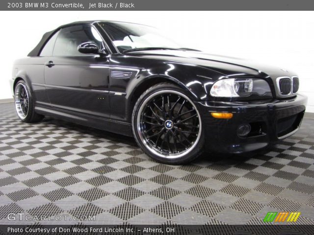 2003 BMW M3 Convertible in Jet Black
