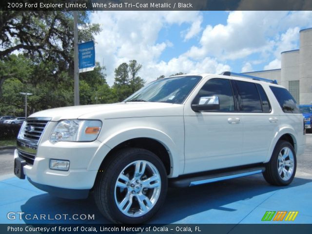 2009 Ford Explorer Limited in White Sand Tri-Coat Metallic