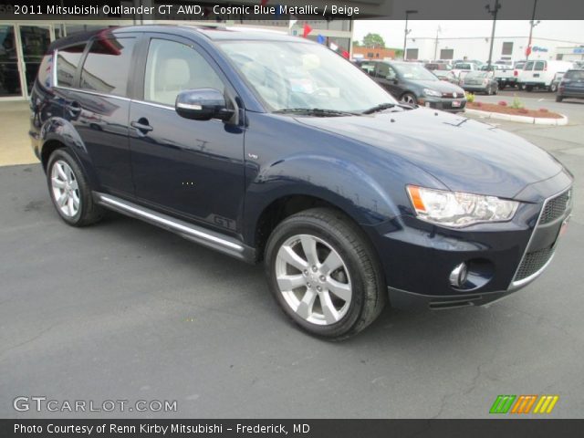 2011 Mitsubishi Outlander GT AWD in Cosmic Blue Metallic