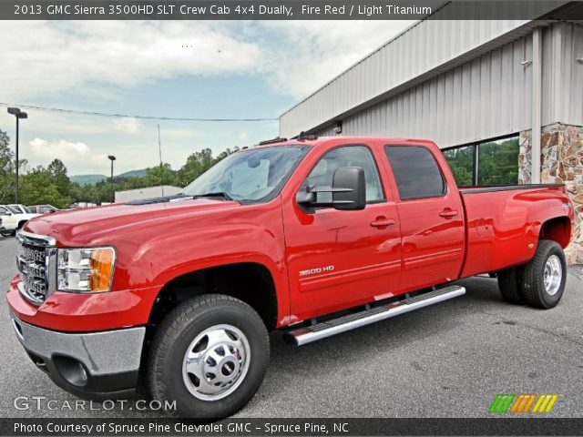 2013 GMC Sierra 3500HD SLT Crew Cab 4x4 Dually in Fire Red