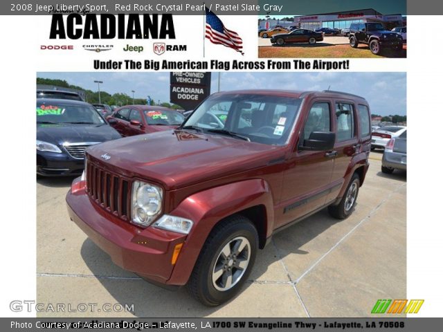 2008 Jeep Liberty Sport in Red Rock Crystal Pearl