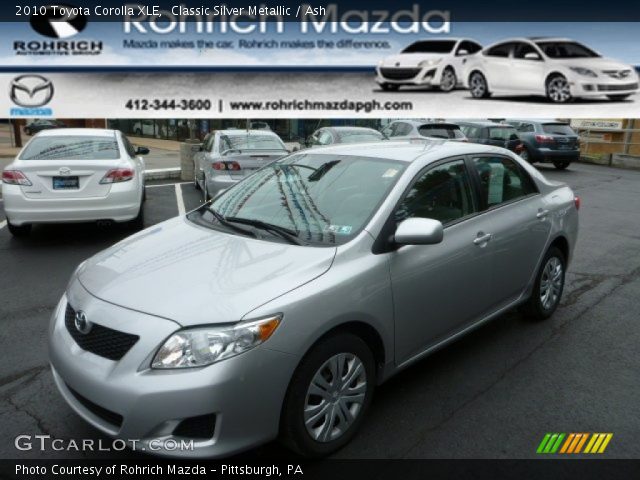 2010 Toyota Corolla XLE in Classic Silver Metallic